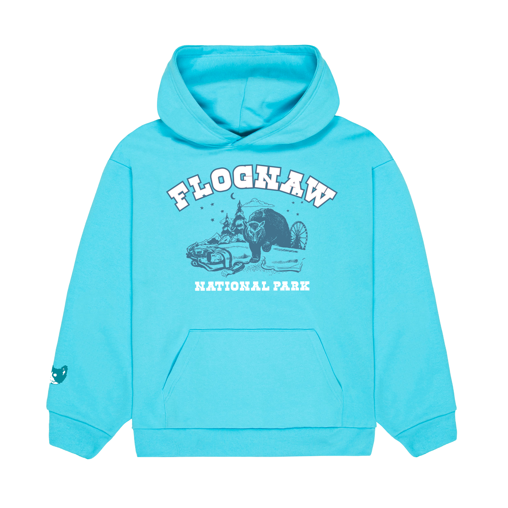 NATIONAL PARK BLUE HOODIE by GOLF WANG