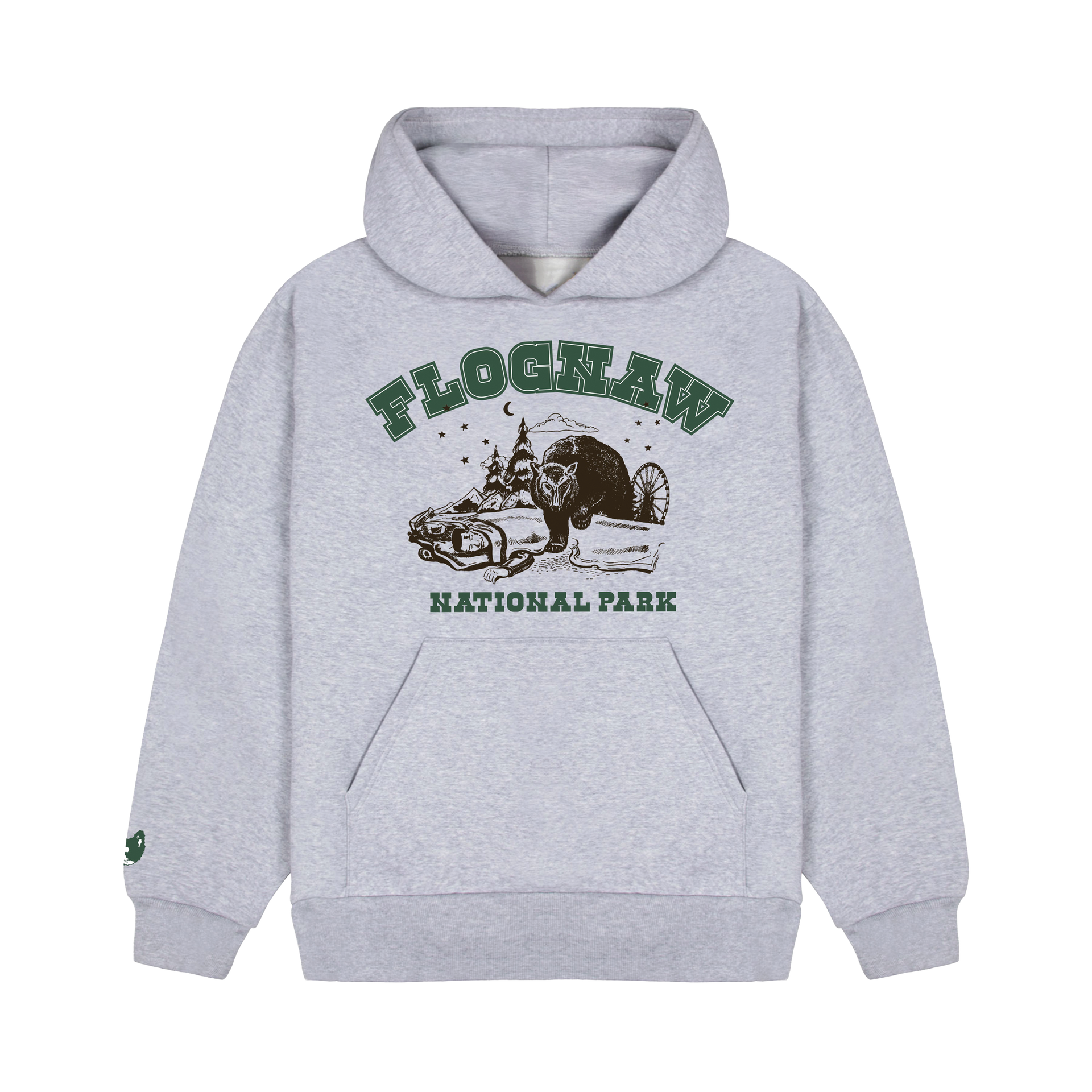 NATIONAL PARK GREY HOODIE by GOLF WANG