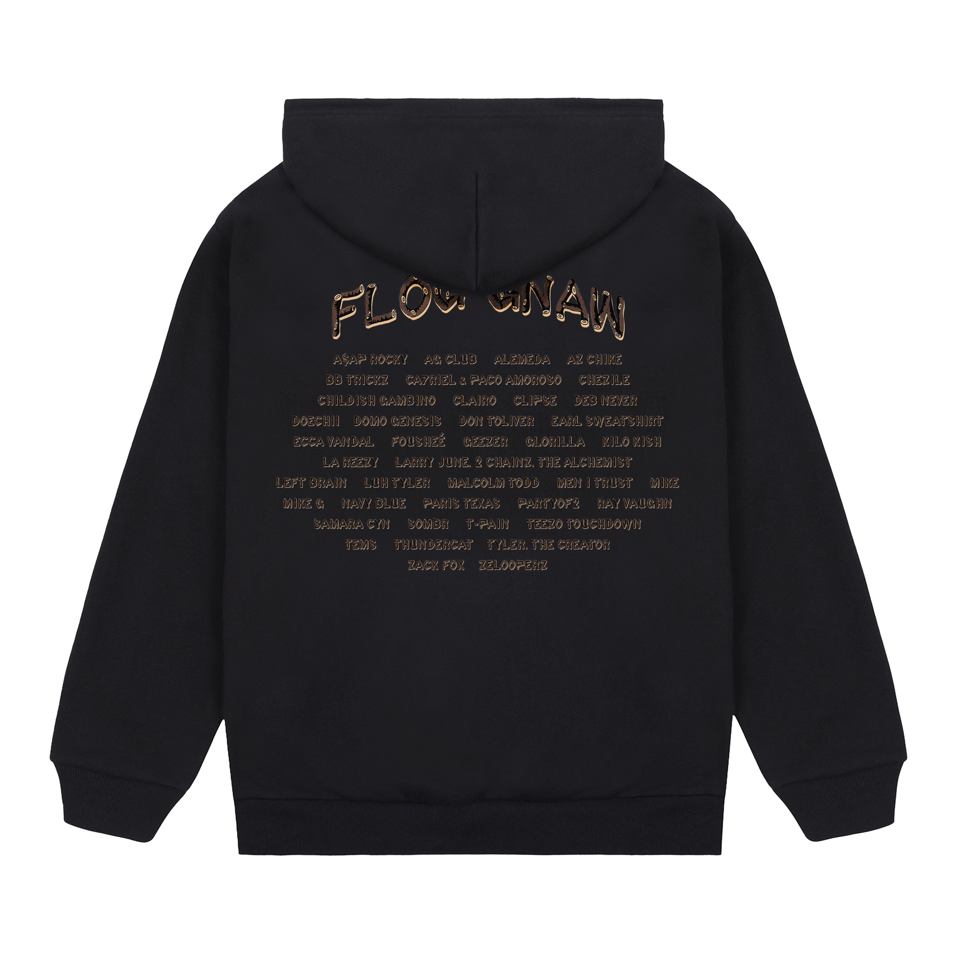 SASQUATCH XING BLACK HOODIE by GOLF WANG