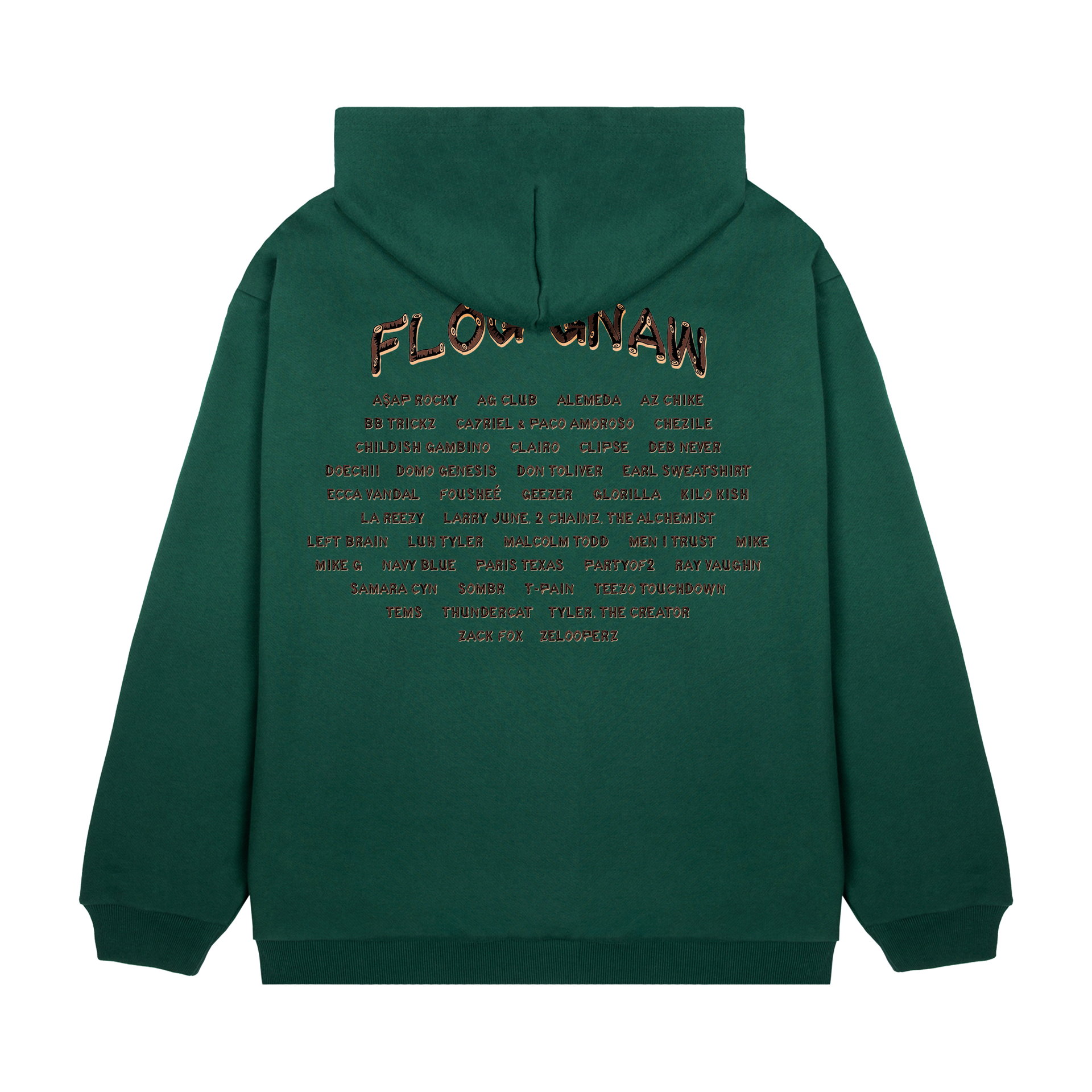 SASQUATCH XING GREEN HOODIE by GOLF WANG