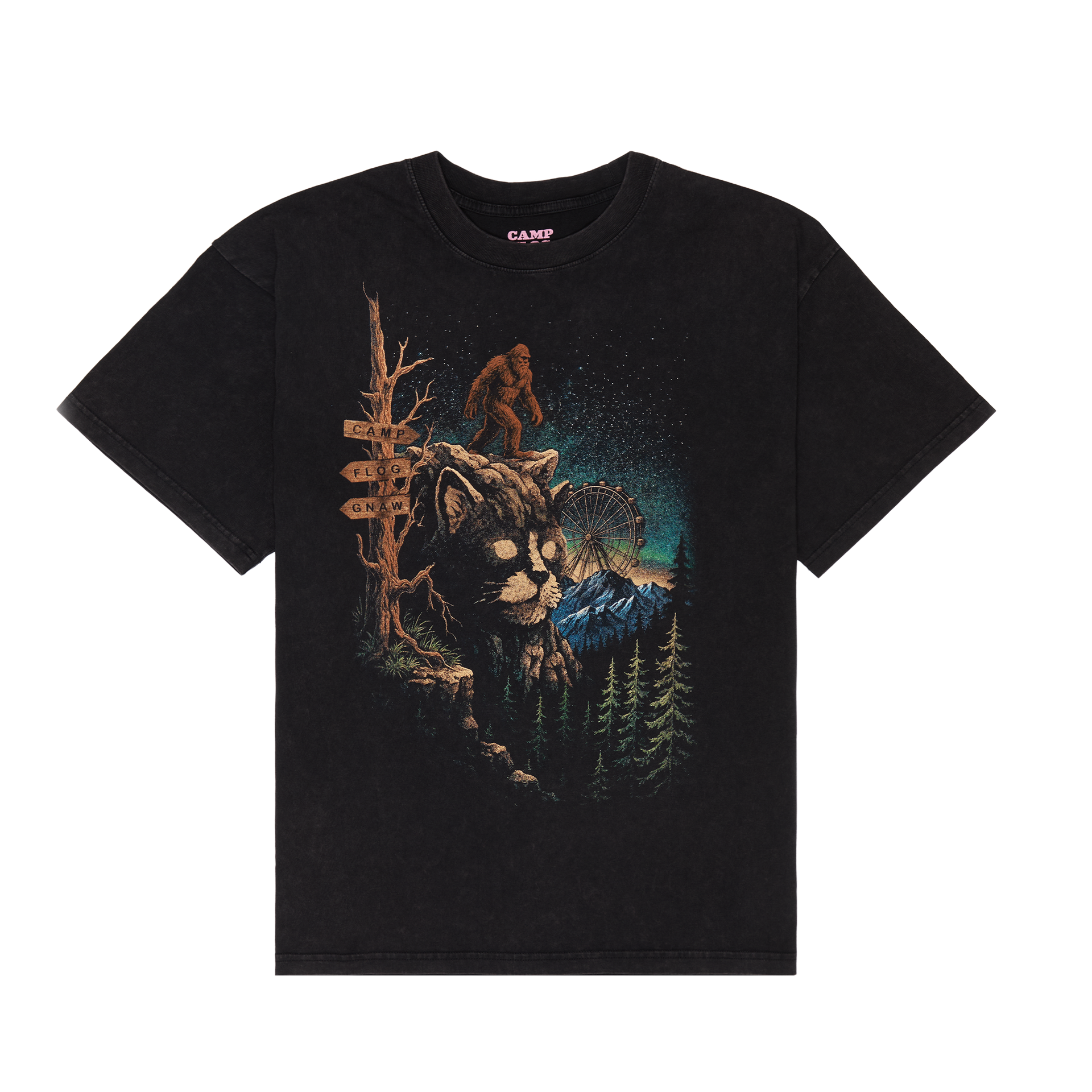 MOUNTAIN KILL CAT TEE by GOLF WANG