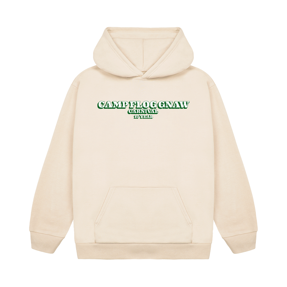 LINEUP CREAM HOODIE by GOLF WANG