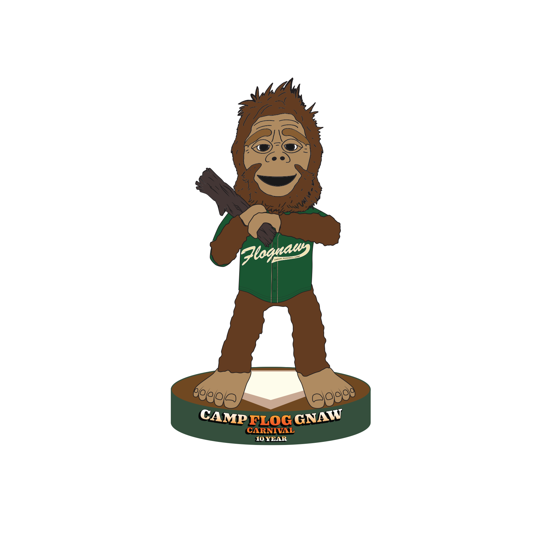 SASQUATCH BOBBLE HEAD by GOLF WANG