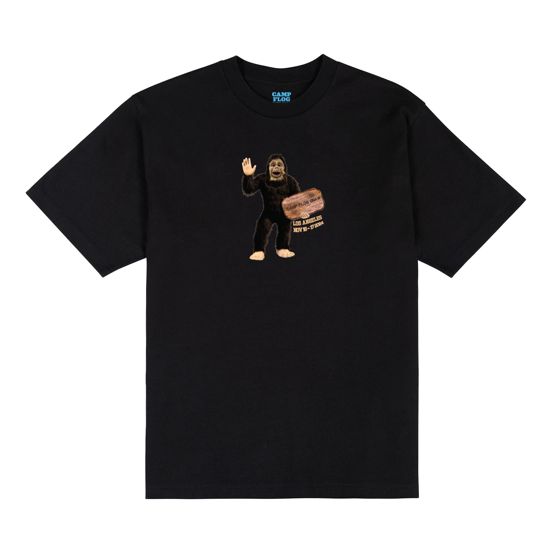 SASQUATCH XING BLACK TEE by GOLF WANG