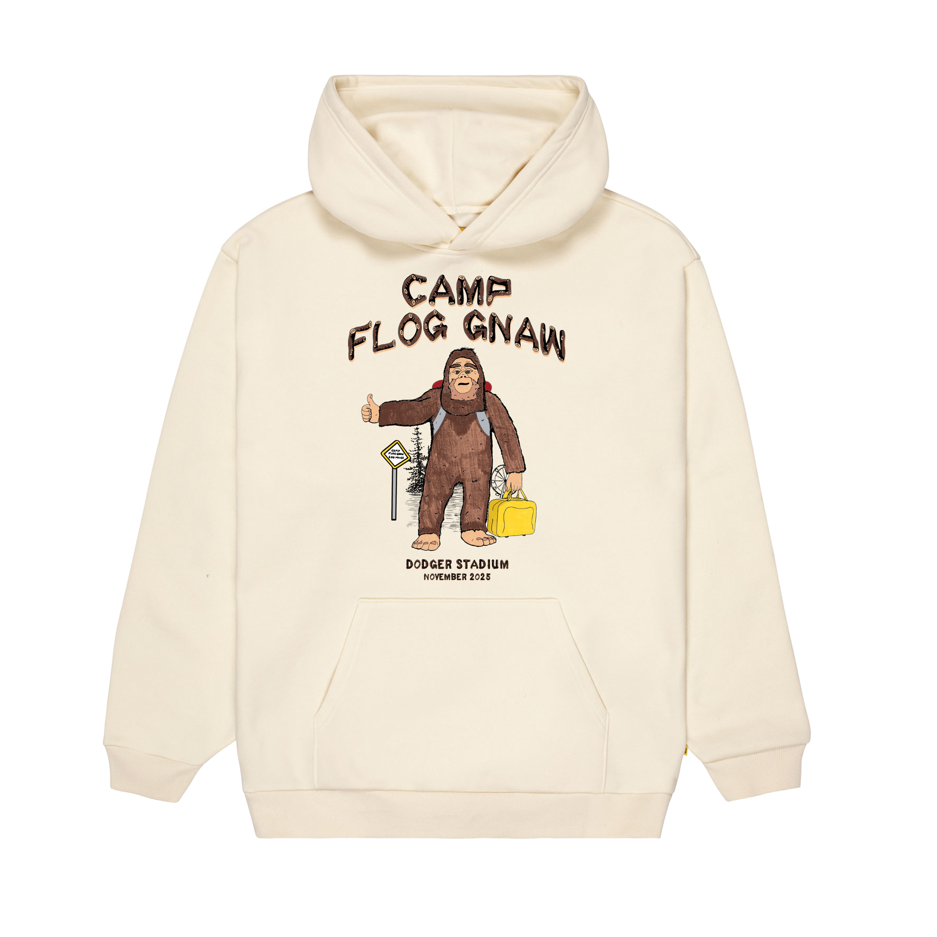 SASQUATCH XING CREAM HOODIE by GOLF WANG